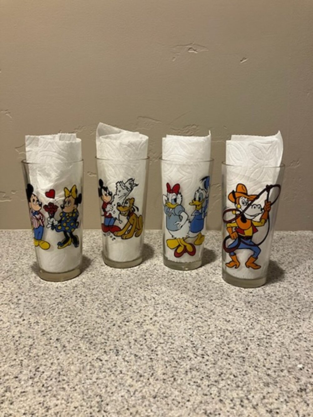 Pepsi / Walt Disney 1978 glasses - set of 4